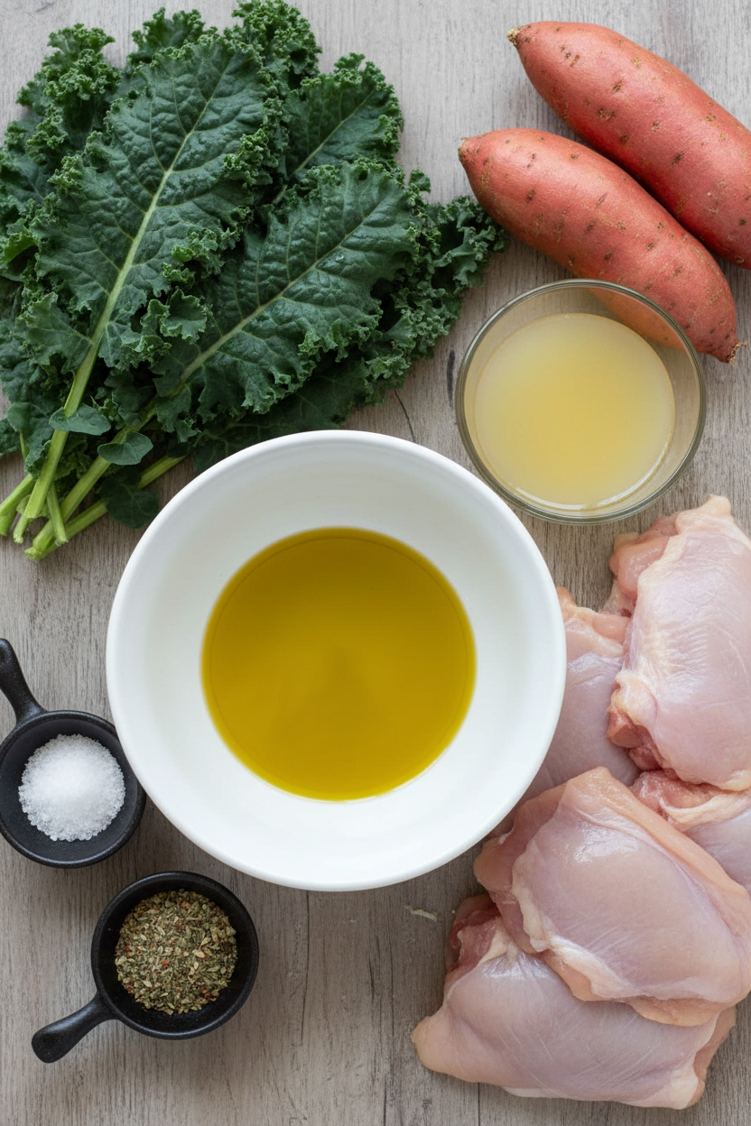 Roasted Chicken and Sweet Potato Tray Bake