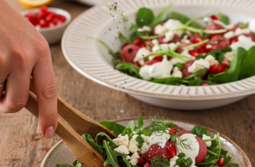 Roasted Radish Salad with Feta and Herbs