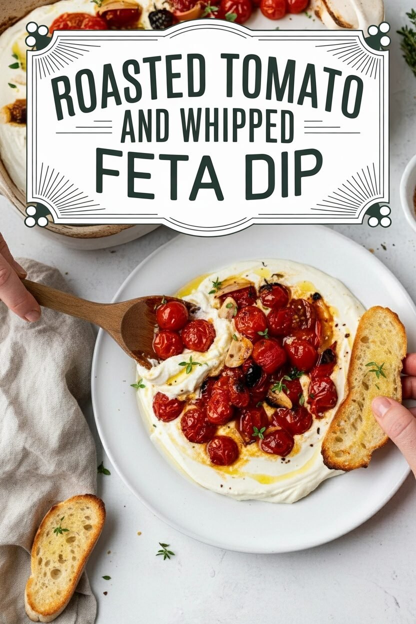 Roasted Tomato and Whipped Feta Dip