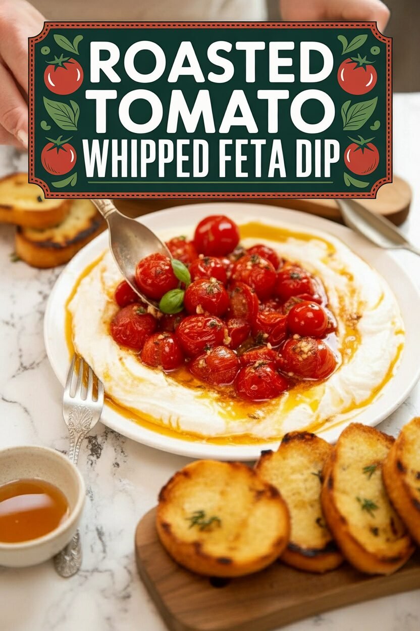 Roasted Tomato and Whipped Feta Dip