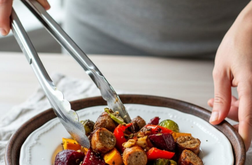 Roasted Turkey Sausage with Root Vegetables