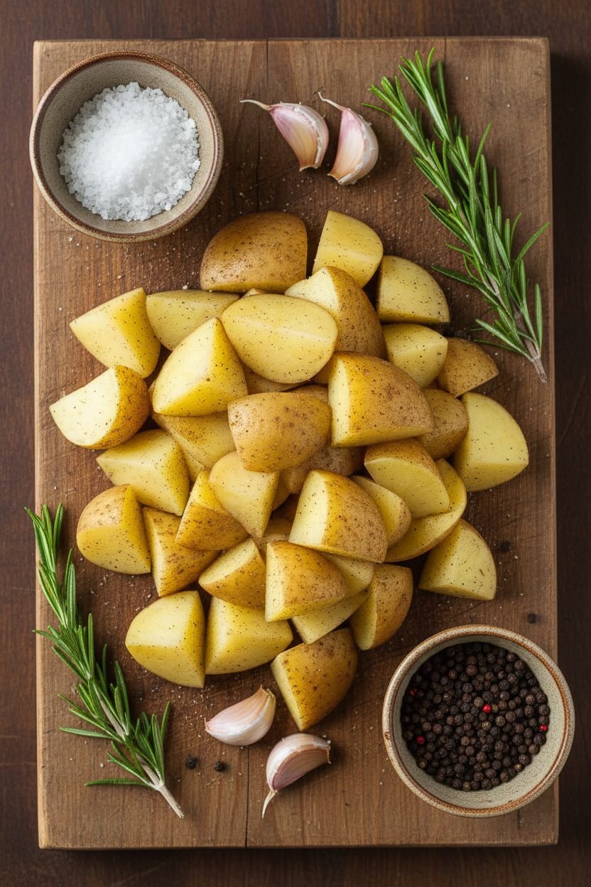 Rosemary Crisp Tallow Roasted Potatoes