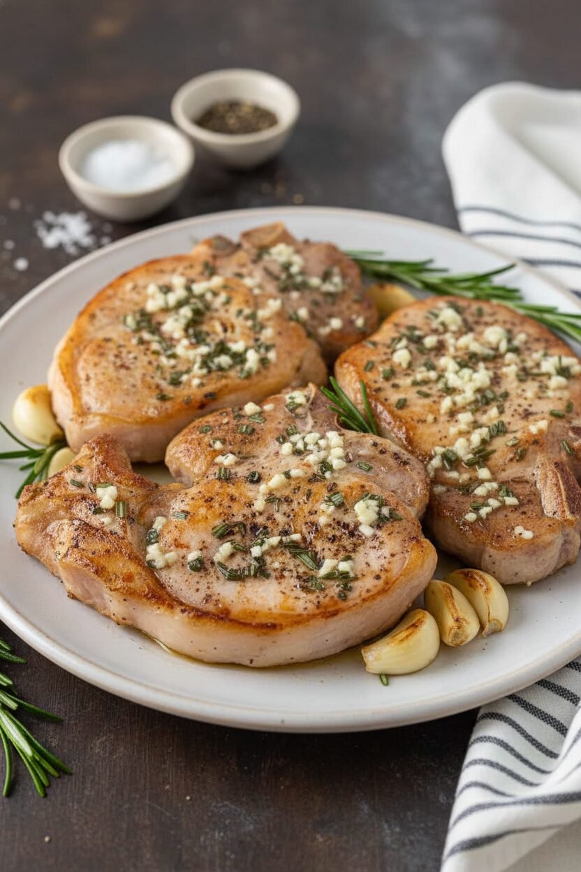 Rosemary Garlic Pork Chop Dinner