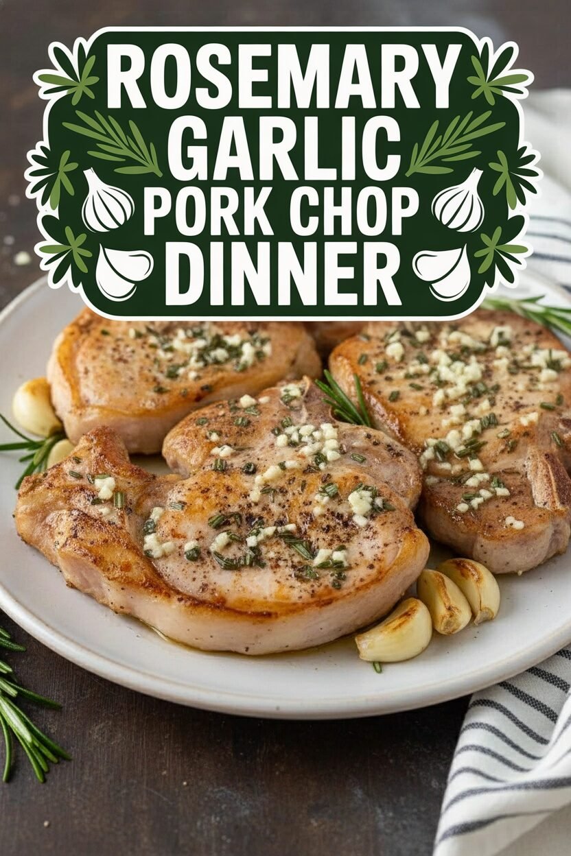 Rosemary Garlic Pork Chop Dinner