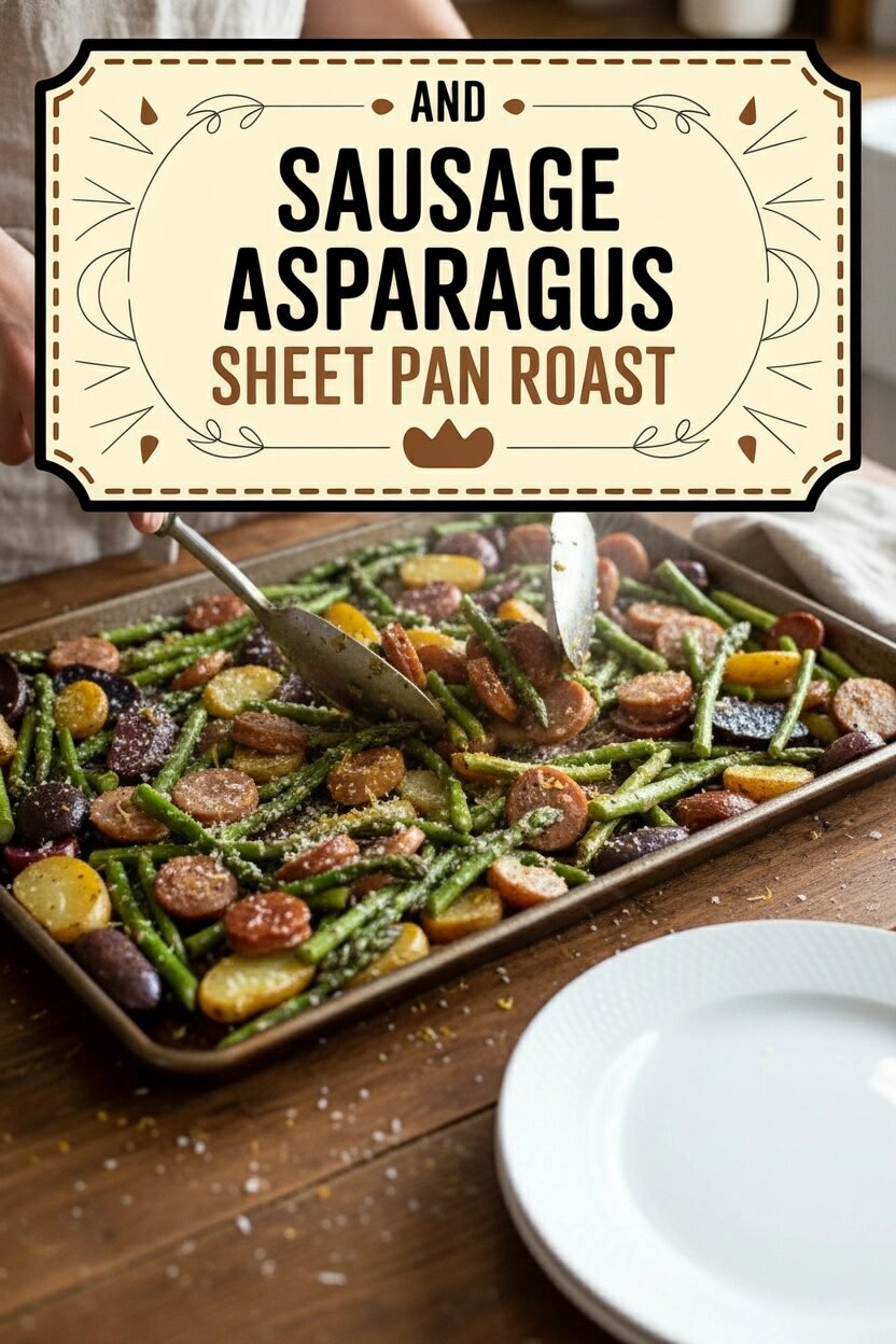 Sausage and Asparagus Sheet Pan Roast