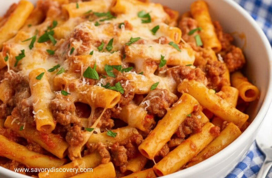 Cheesy Baked Ziti with Italian Sausage