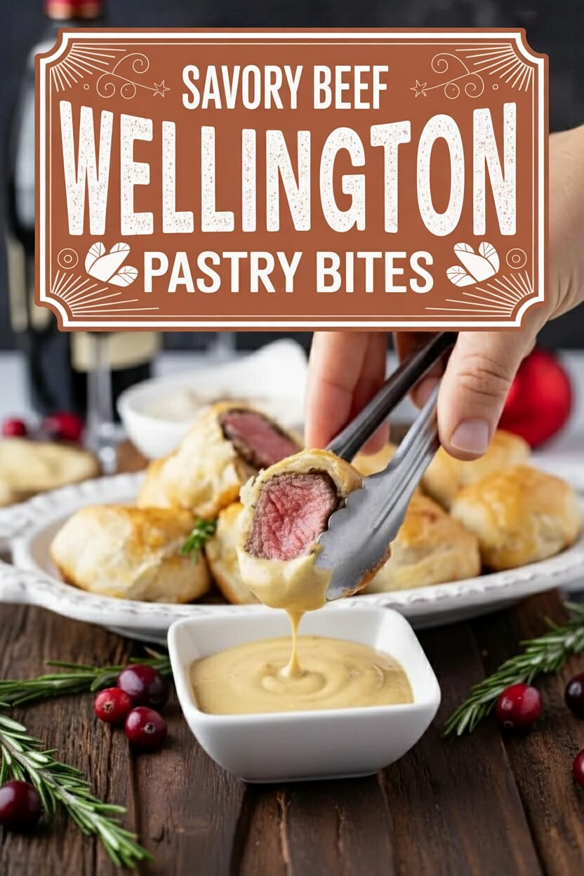 Savory Beef Wellington Pastry Bites