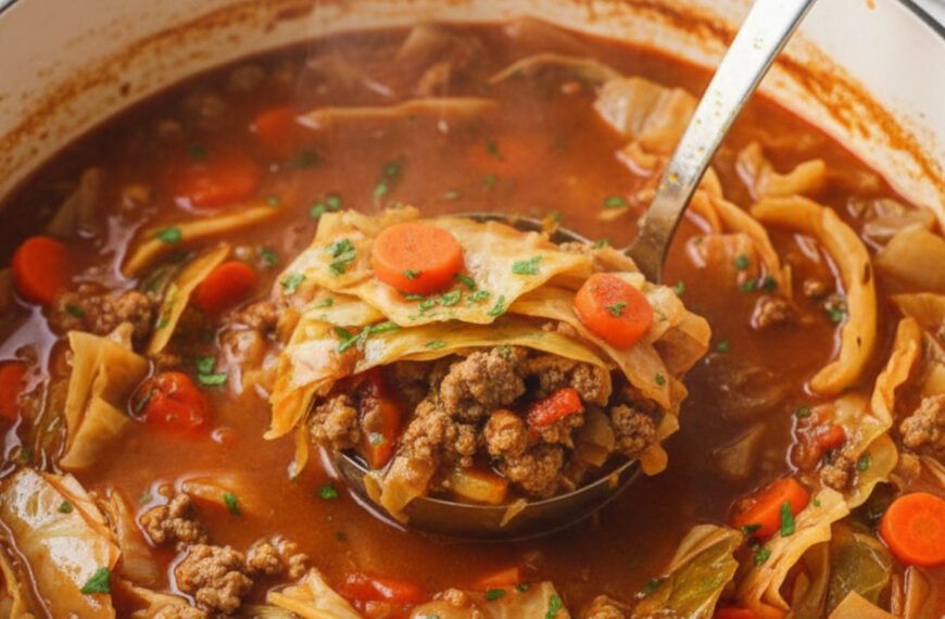 Low-Carb Cabbage Roll Soup (One-Pot Dinner)
