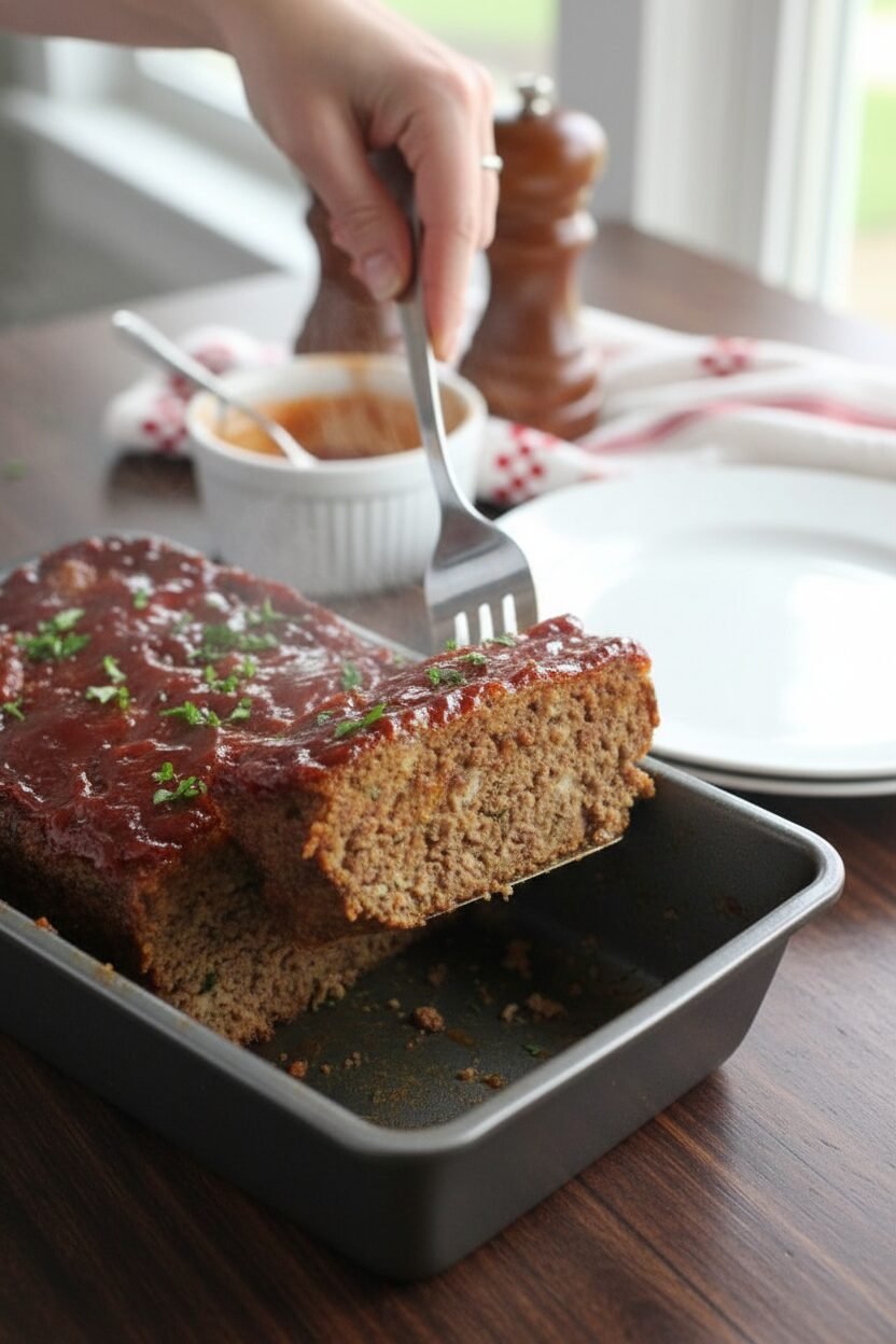 Savory Meatloaf with Tangy Tomato Glaze