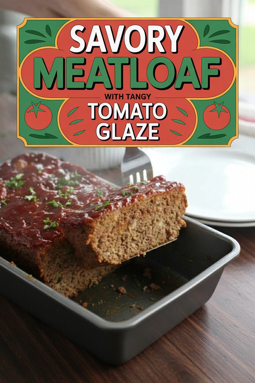 Savory Meatloaf with Tangy Tomato Glaze