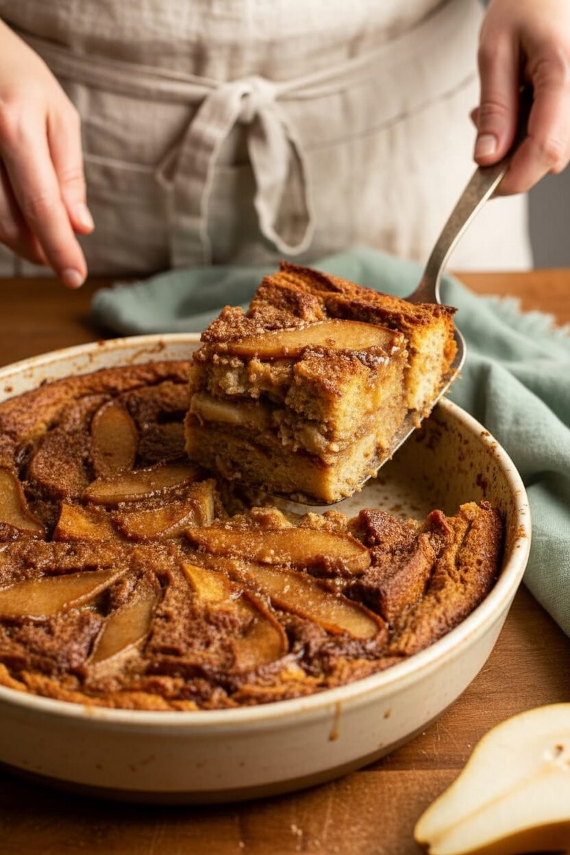 Savory Miso Caramel Bread Pudding