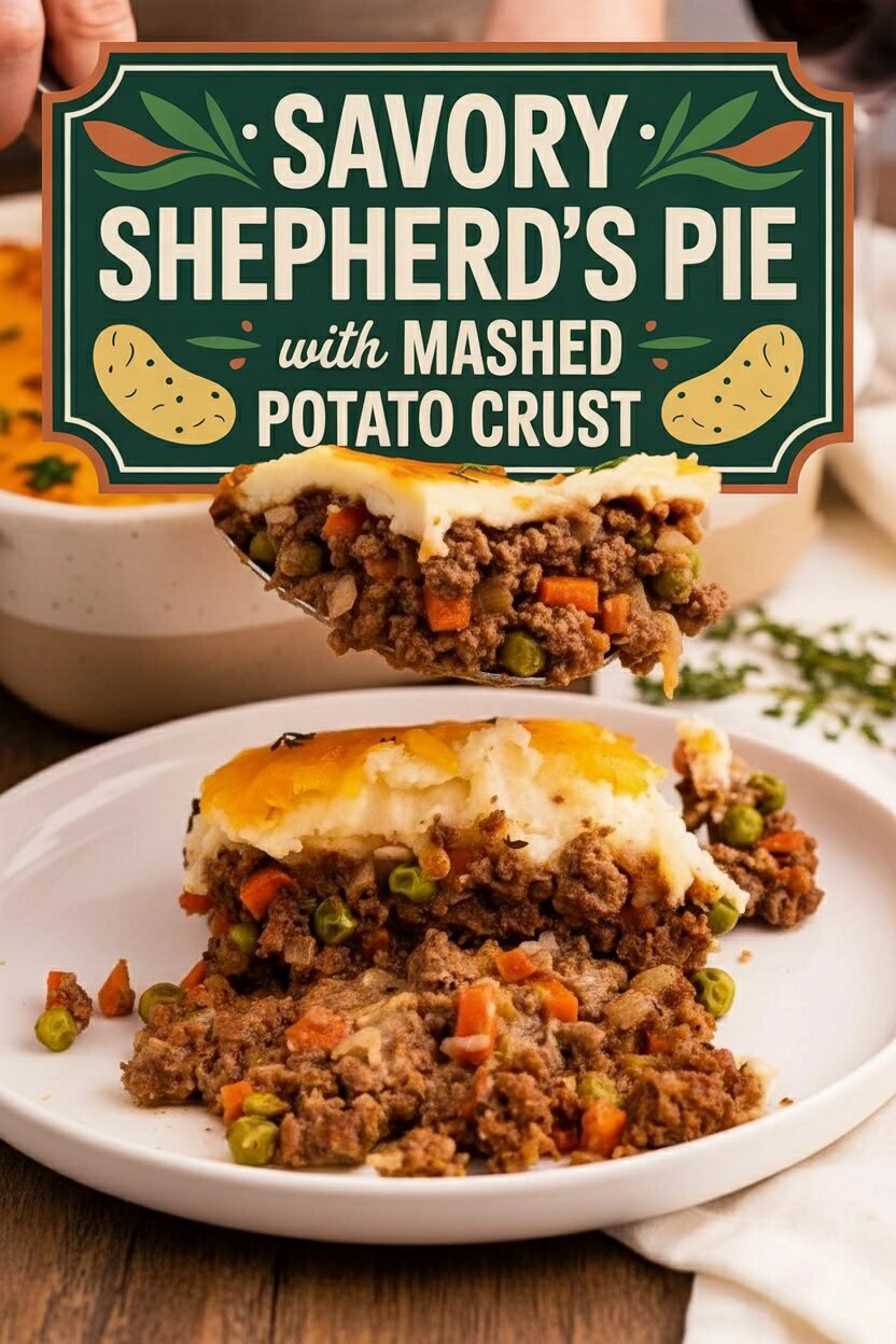 Savory Shepherd's Pie with Mashed Potato Crust
