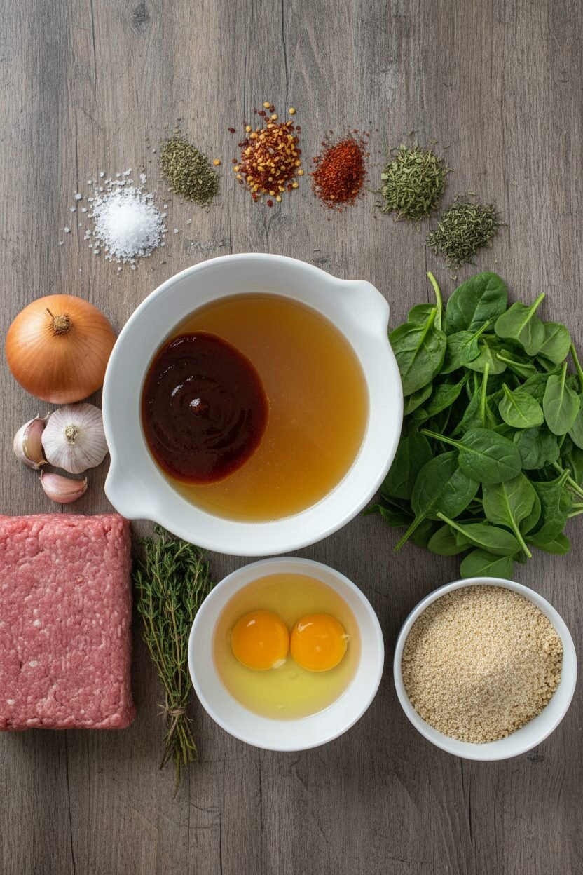 Savory Spinach and Turkey Loaf