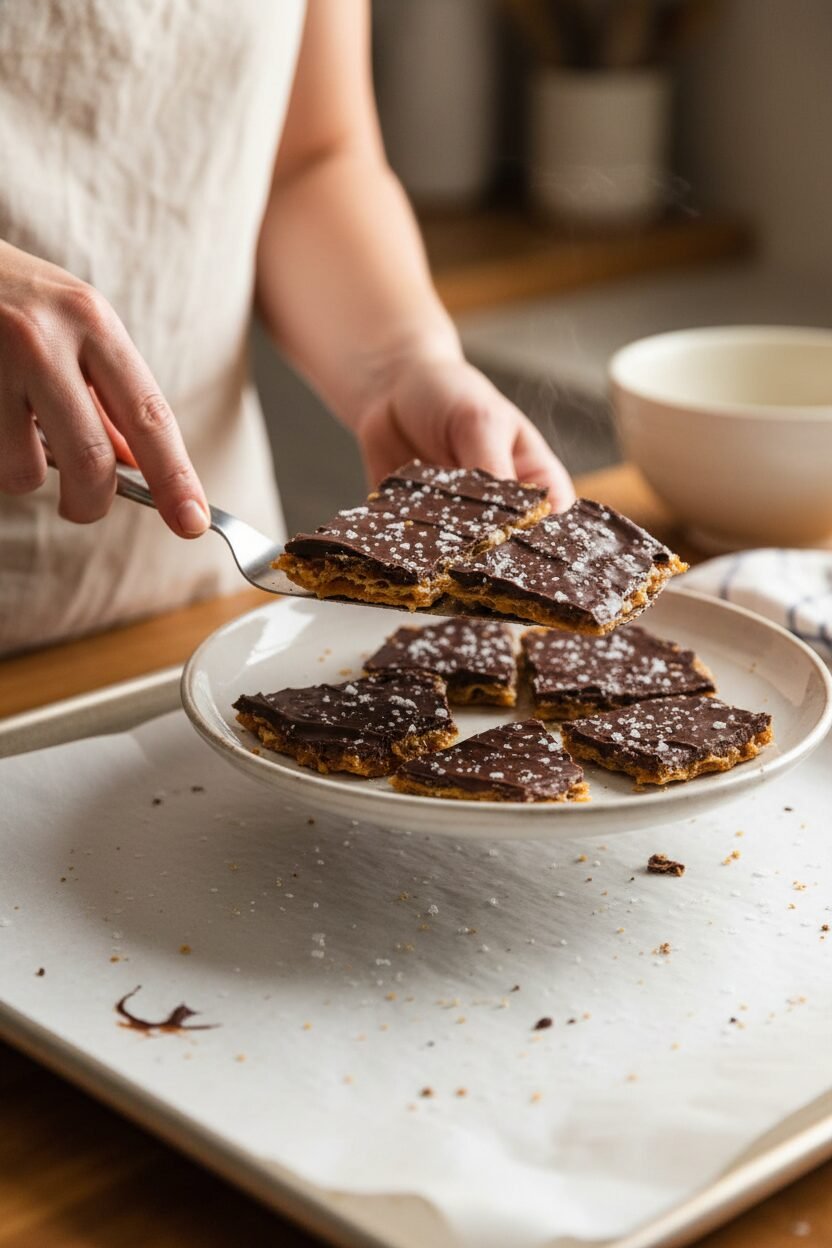 Sea Salt Matzo Toffee Passover Crack