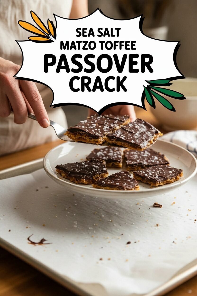 Sea Salt Matzo Toffee Passover Crack