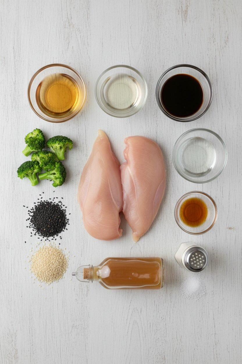 Sesame Soy Chicken and Broccoli Bake