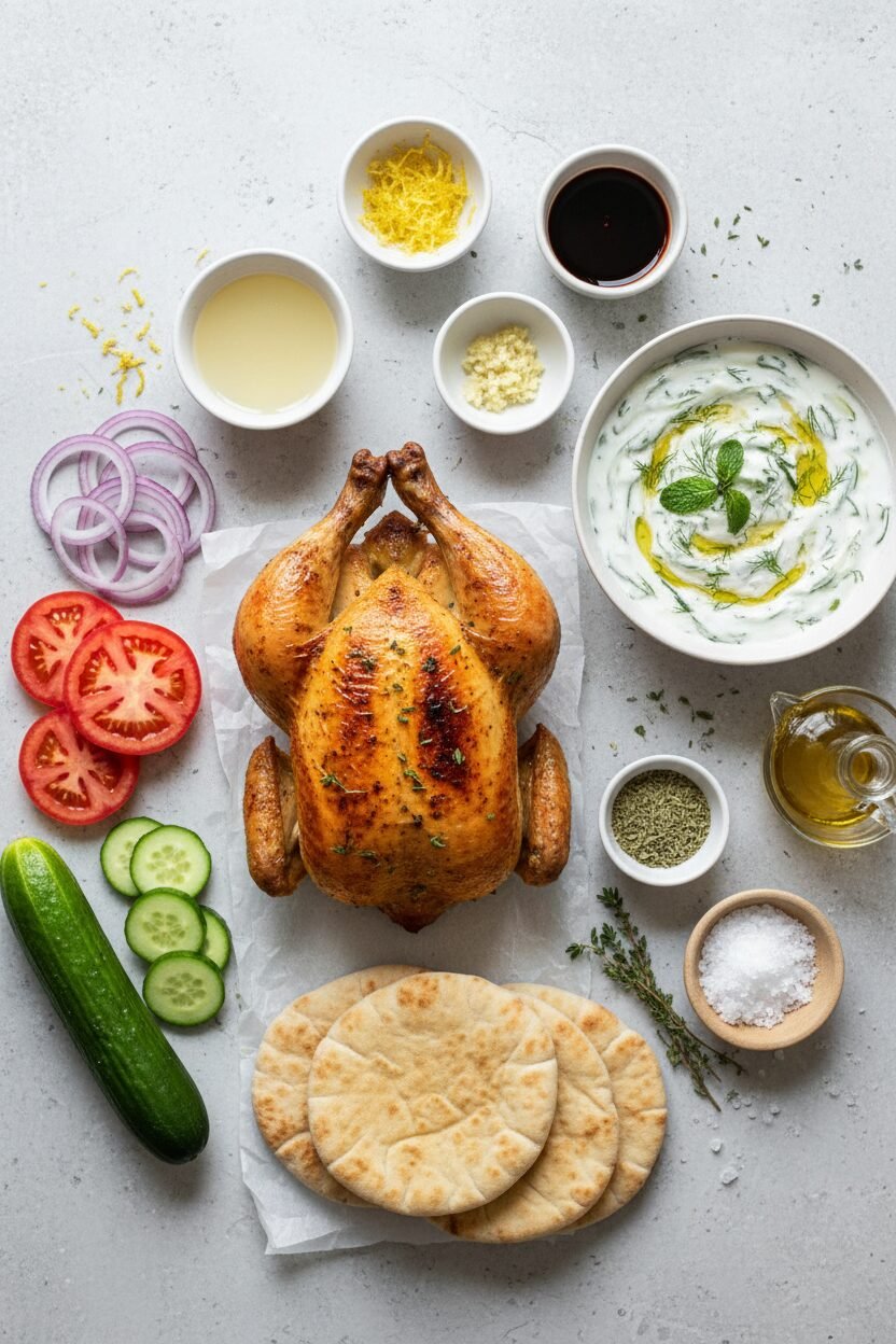 Sheet Pan Greek Chicken and Tzatziki