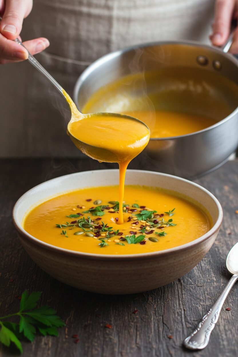 Silky Autumn Pumpkin Bisque