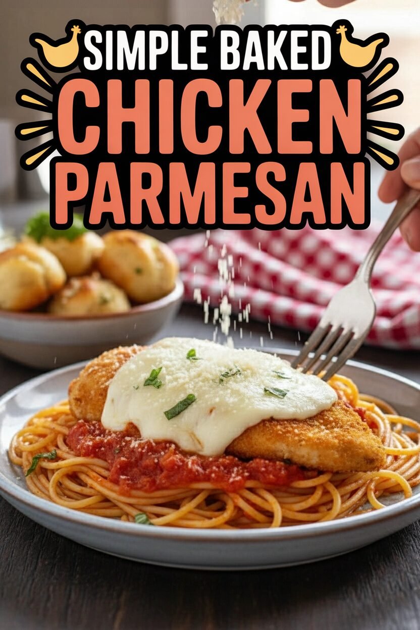 Simple Baked Chicken Parmesan