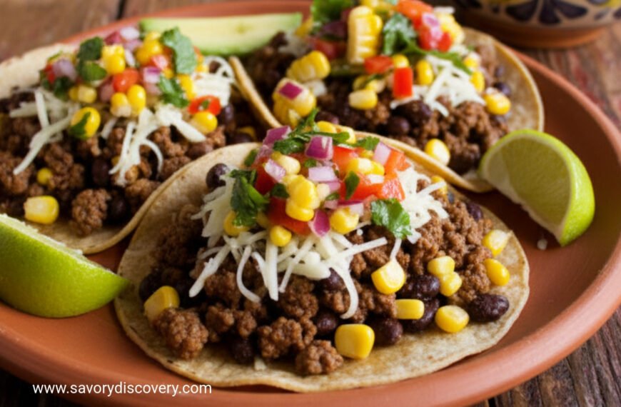 Simple Beef Tacos and Zesty Salsa
