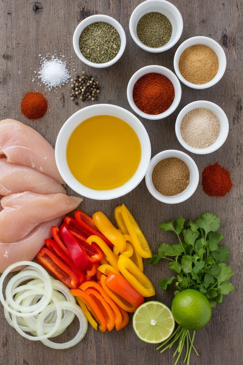 Simple Chicken Fajitas on a Sheet Pan