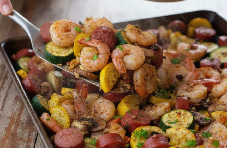 Easy Sheet Pan Shrimp and Veggie Boil
