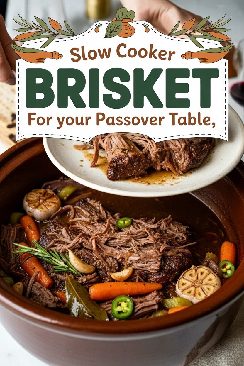 Slow Cooker Brisket for Your Passover Table