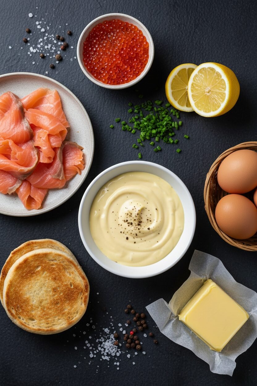 Smoked Salmon Benedict with Chive Hollandaise