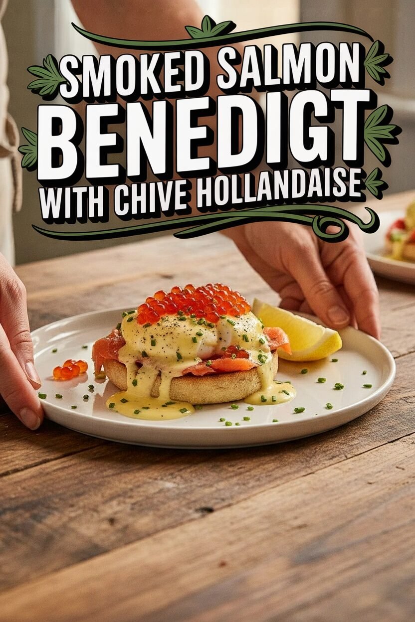 Smoked Salmon Benedict with Chive Hollandaise