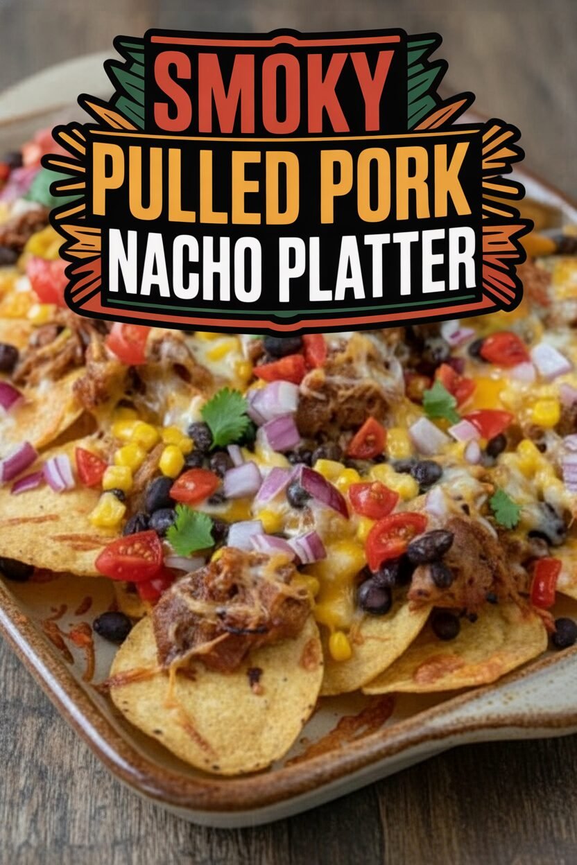 Smoky Pulled Pork Nacho Platter