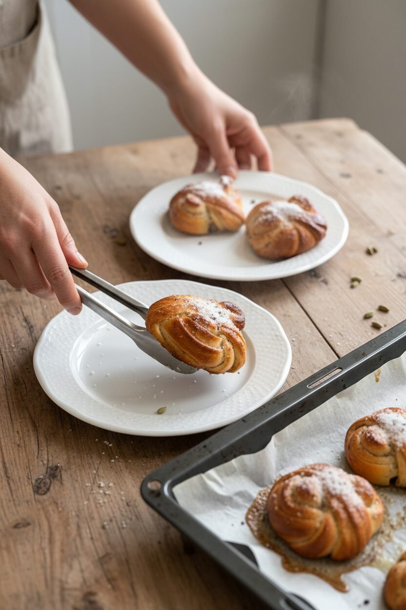 Soft Fragrant Homemade Swedish Cardamom Buns