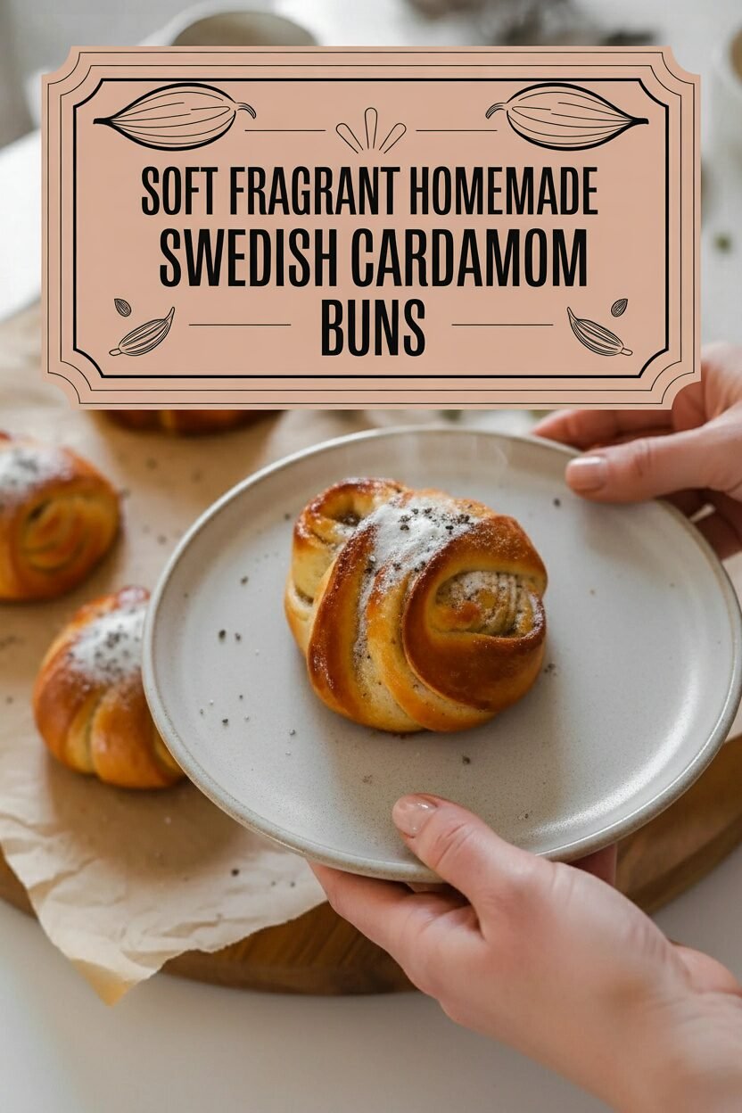 Soft Fragrant Homemade Swedish Cardamom Buns