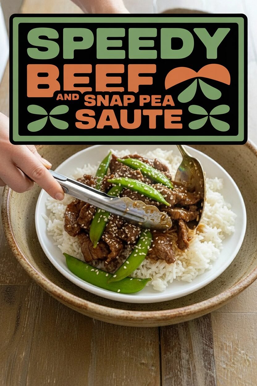 Speedy Beef and Snap Pea Saute