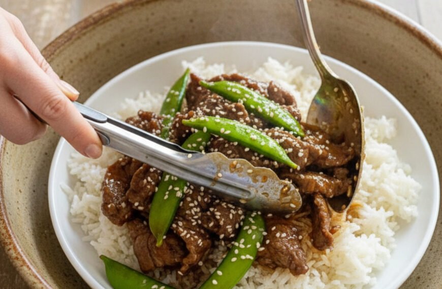 Quick 20-Minute Beef and Snap Pea Stir Fry