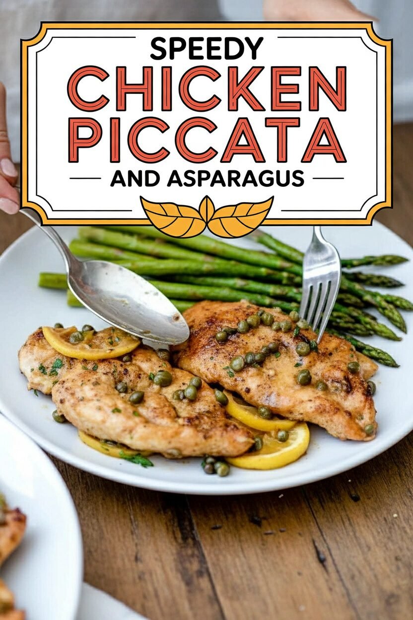 Speedy Chicken Piccata and Asparagus