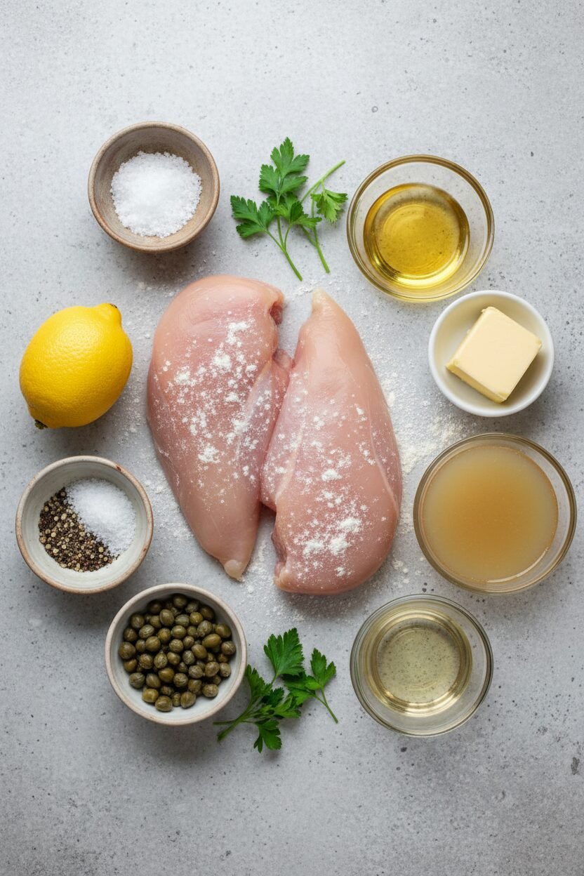 Speedy Chicken Piccata with Asparagus