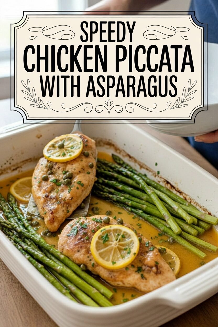 Speedy Chicken Piccata with Asparagus