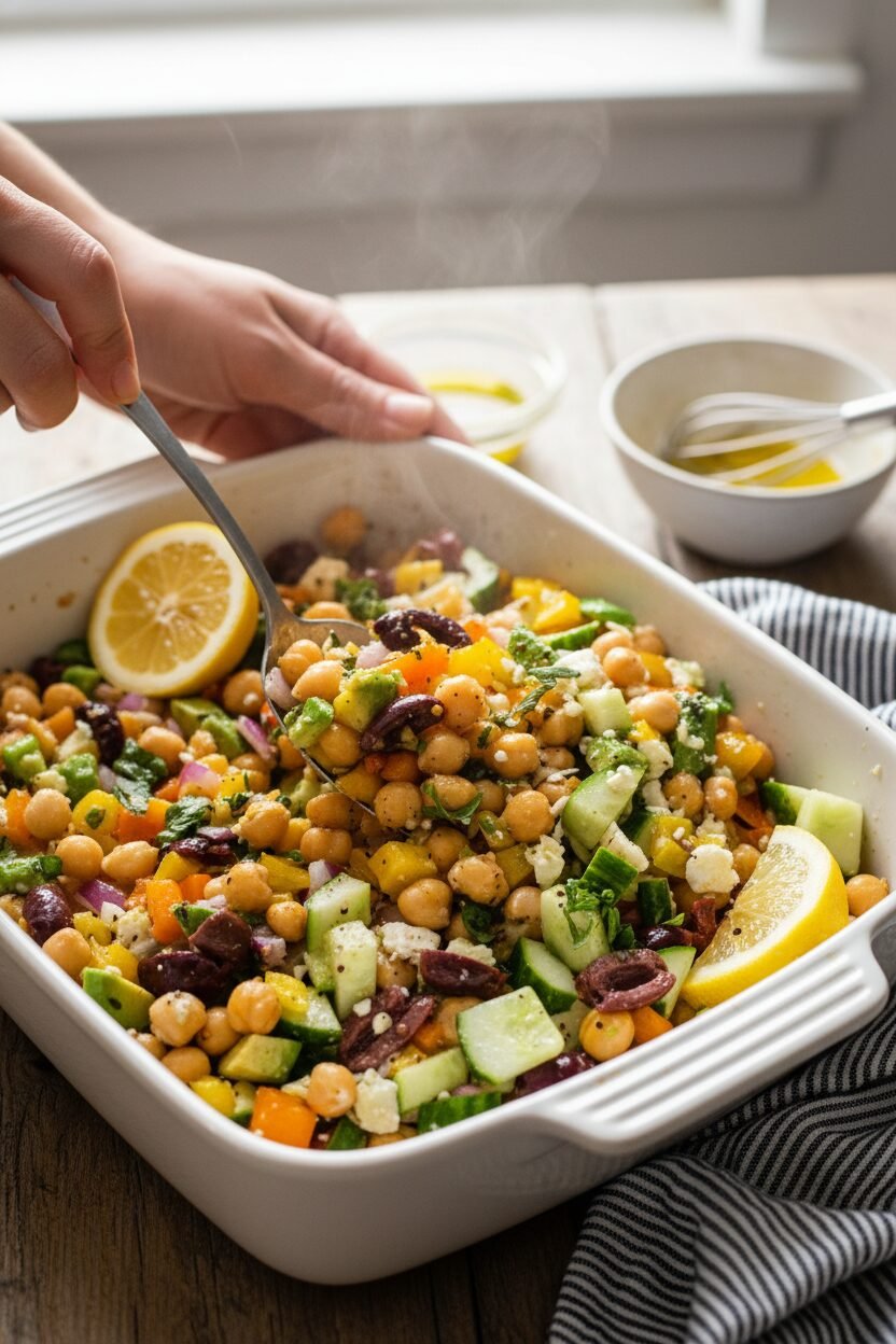 Speedy Mediterranean Chickpea Bowl