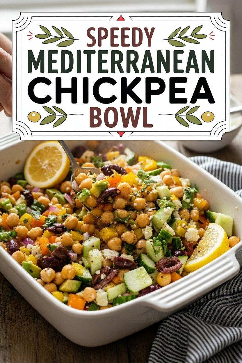 Speedy Mediterranean Chickpea Bowl