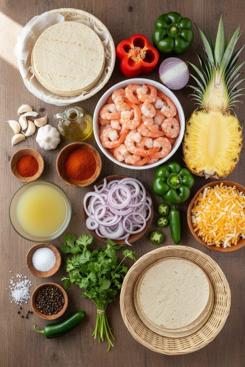 Speedy Shrimp Tacos with Pineapple Salsa