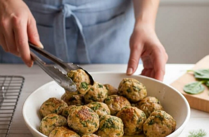 Speedy Spinach Turkey Meatballs
