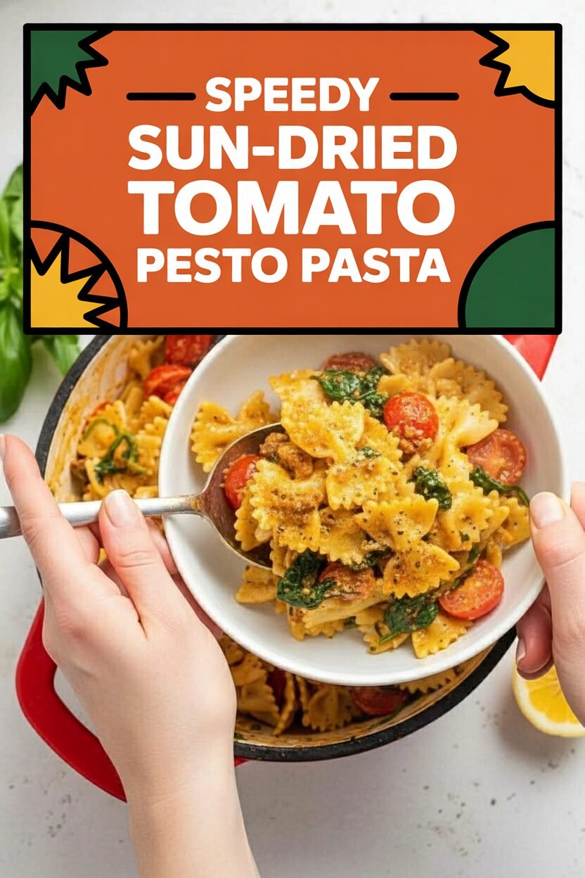 Speedy Sun-Dried Tomato Pesto Pasta