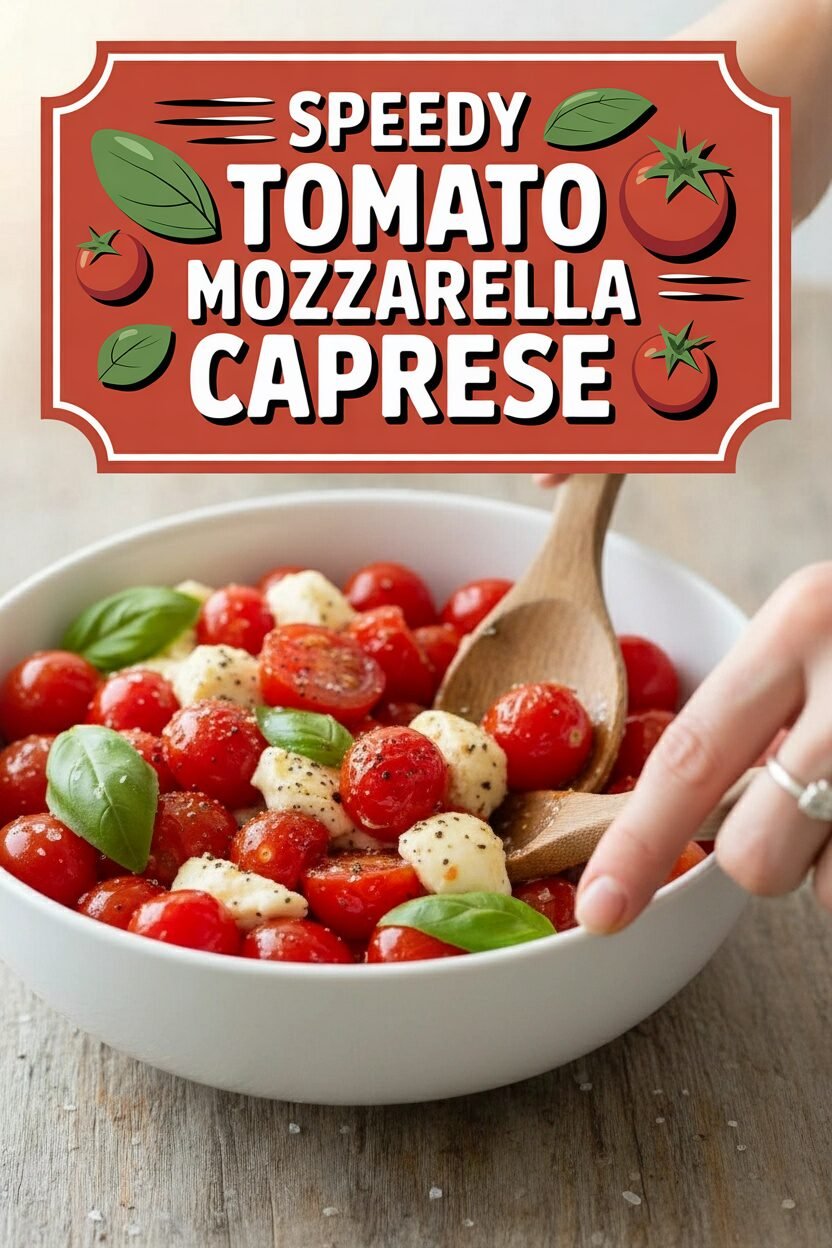 Speedy Tomato Mozzarella Caprese