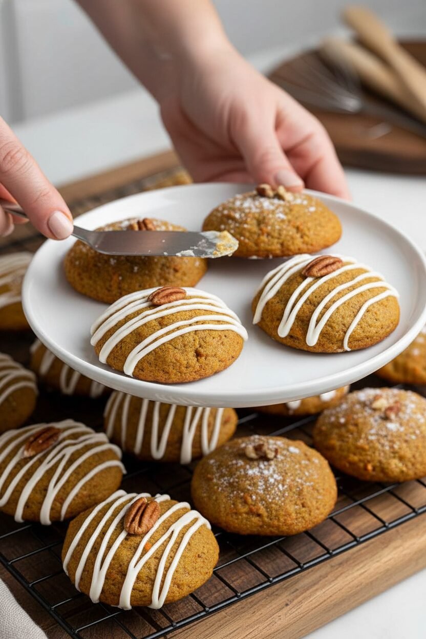 Spiced Carrot Cake Cookie Bites