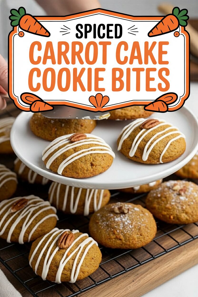 Spiced Carrot Cake Cookie Bites