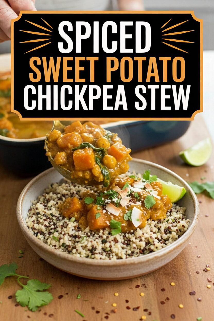 Spiced Sweet Potato Chickpea Stew