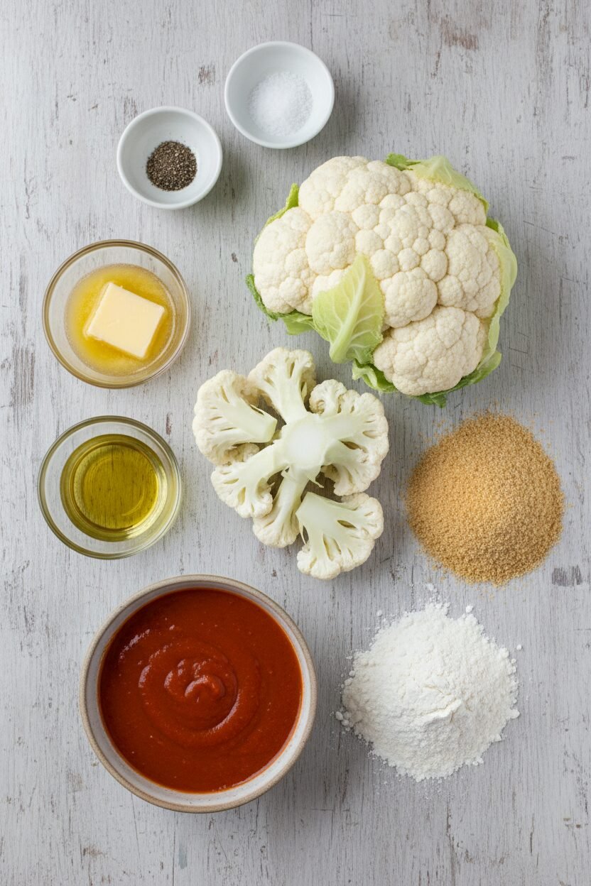 Spicy Buffalo Cauliflower Air Fryer Crisps
