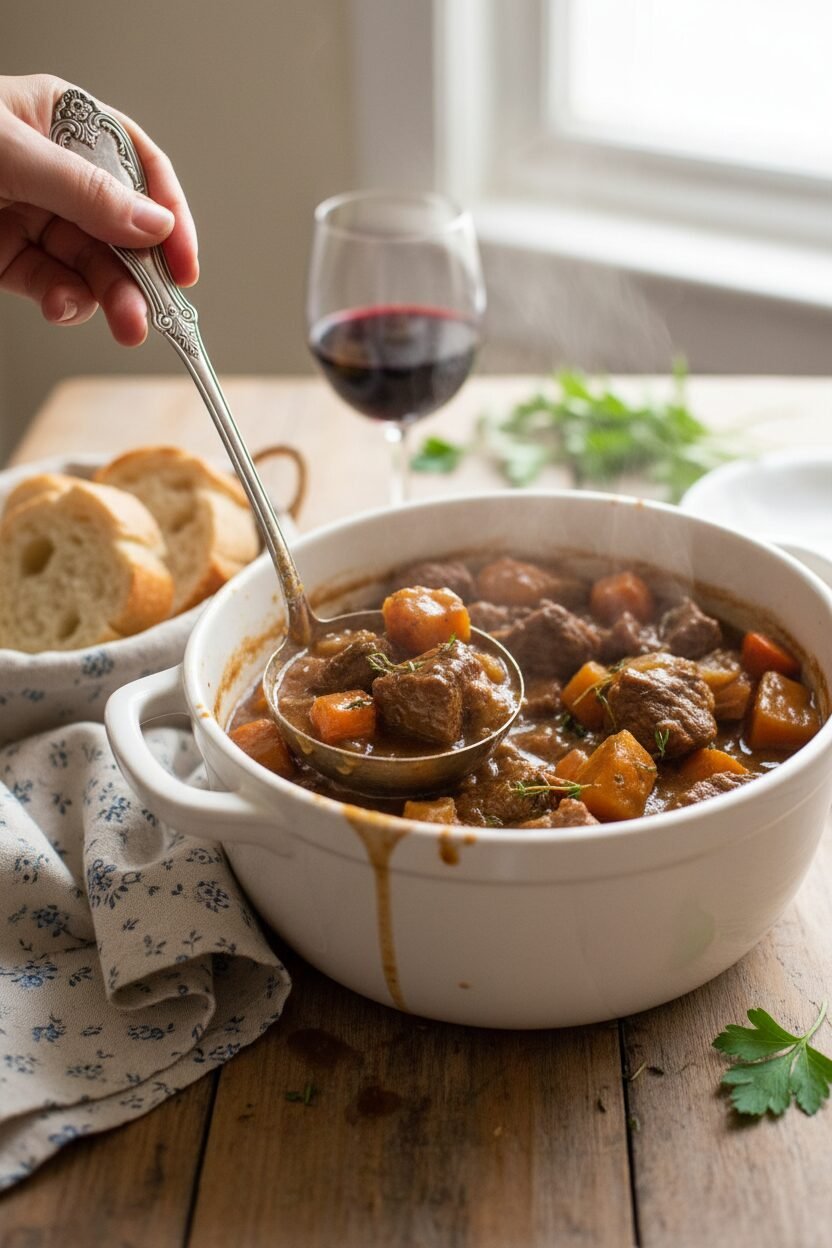 Spring Beef and Root Vegetable Pot