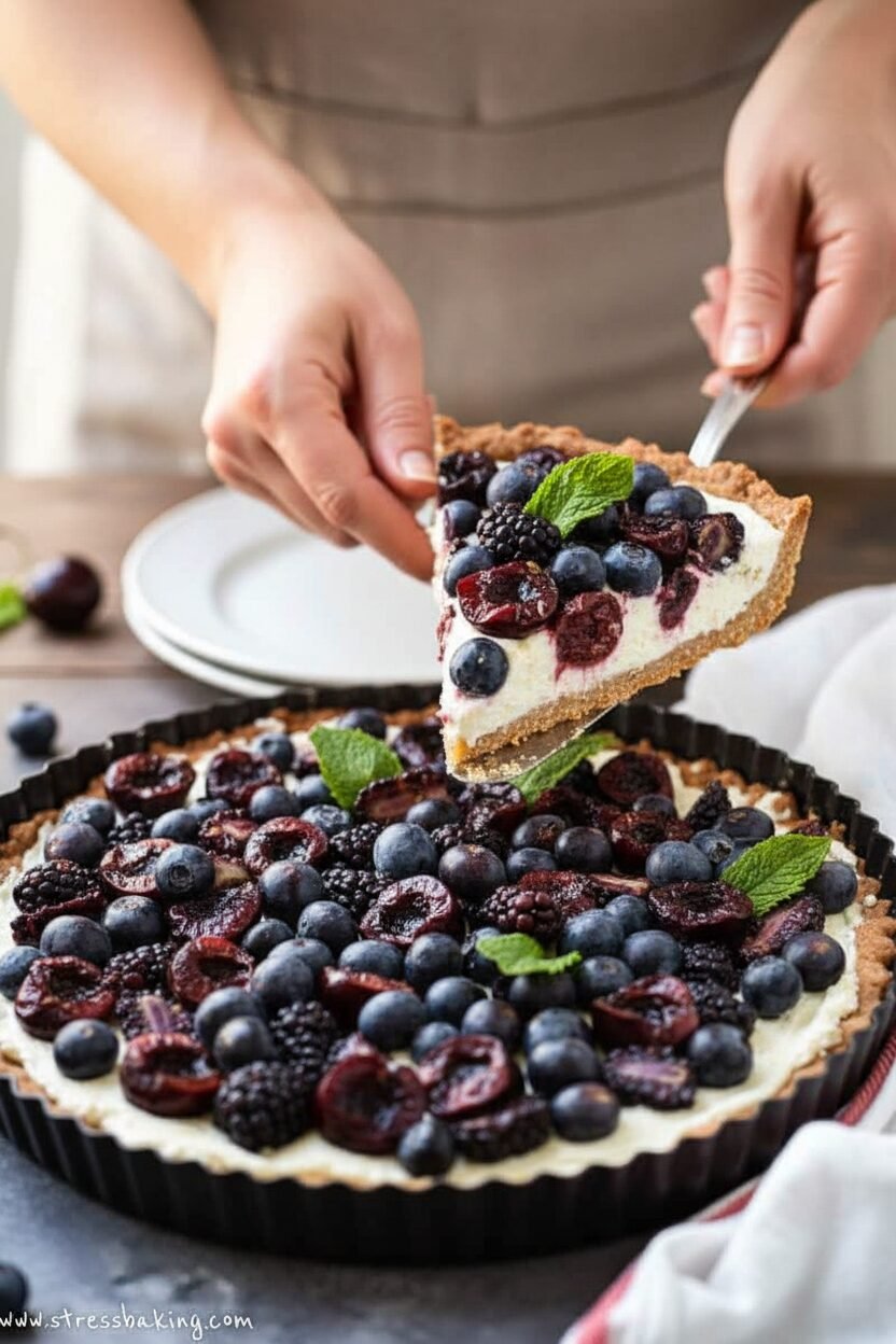 Spring Berry Tart with Mascarpone Cream