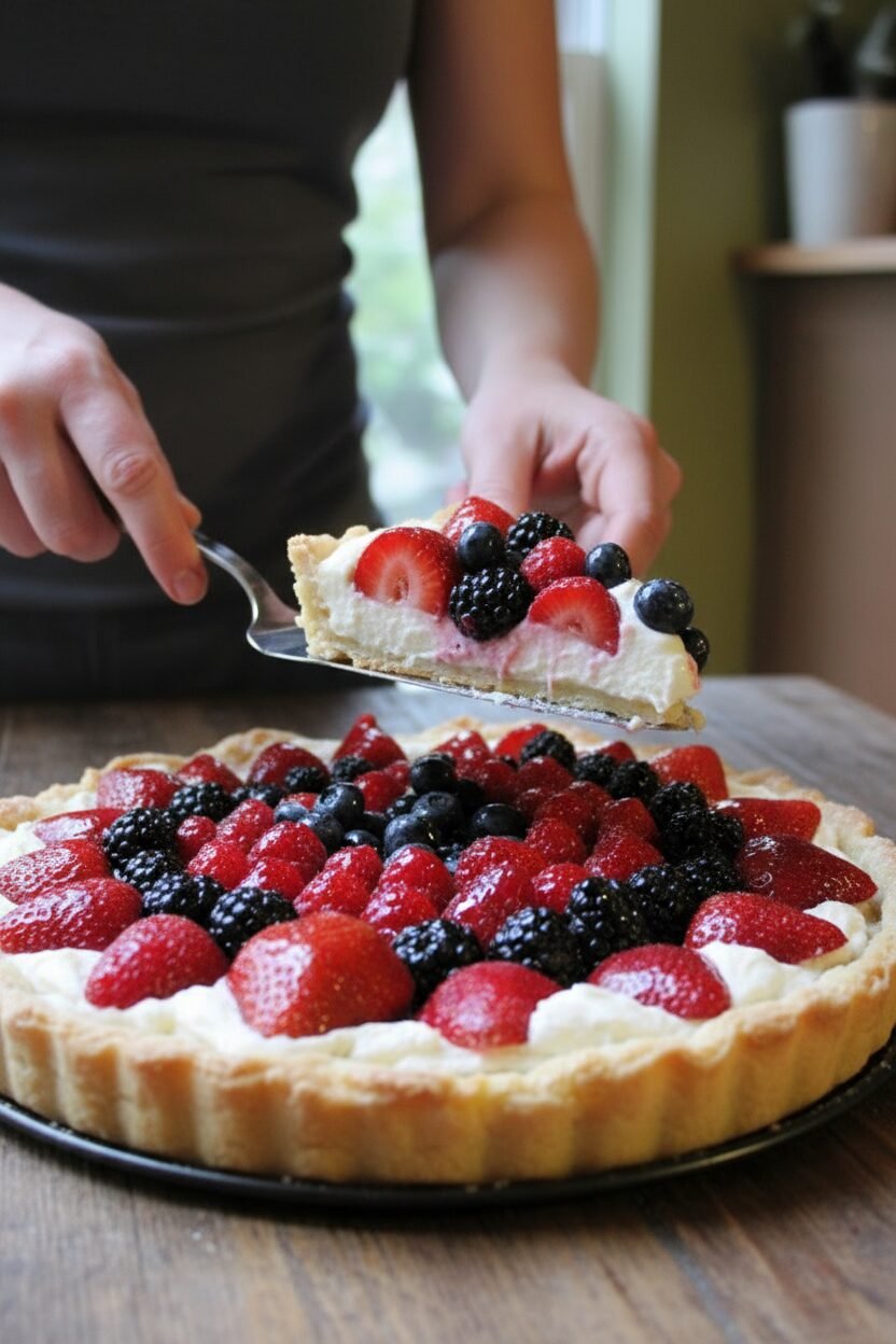 Spring Berry Tart with Mascarpone Cream